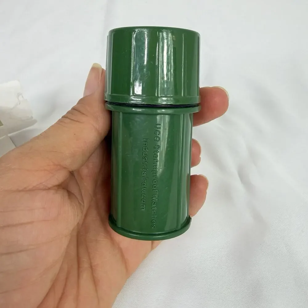 Restoration Hardware Storm proof Matches In Container And Box, camping, hiking